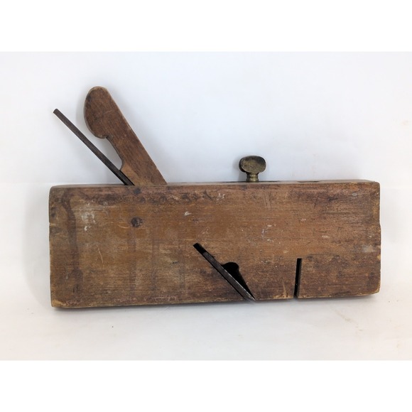 Very Rare Josiah King Adjustable Wood Rabbet Molding Plane Antique Tool - Picture 3 of 10